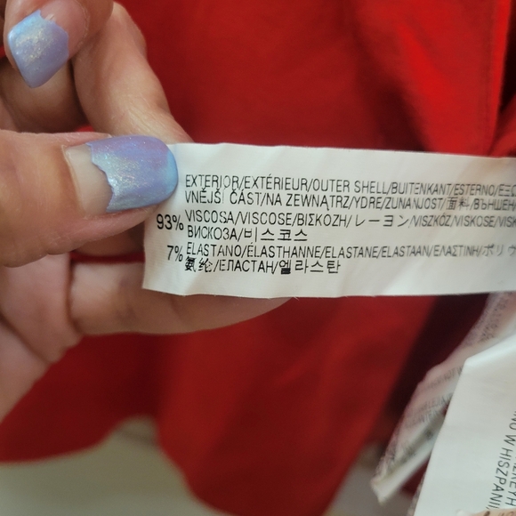 Zara Vibrant Red Women's Blazer L Professional Career Work - Picture 4 of 7